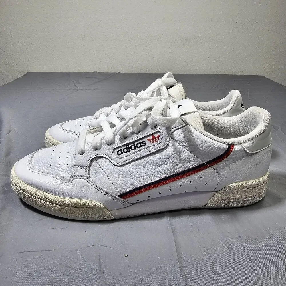 Size 9 - adidas Continental 80 White Navy Scarlet